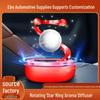 Solar-Powered Rotating Star Aromatherapy Globe for Car Decoration
