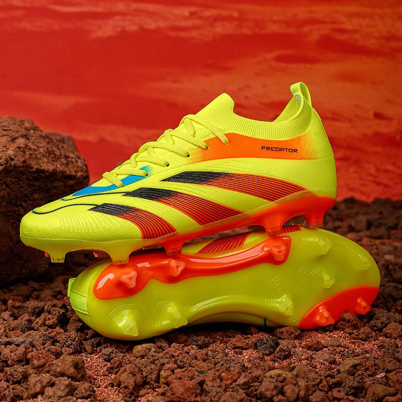 Hot-selling assassin's new nail low-top football shoes men's air cushion fully knitted waterproof Champions League pair available for sale