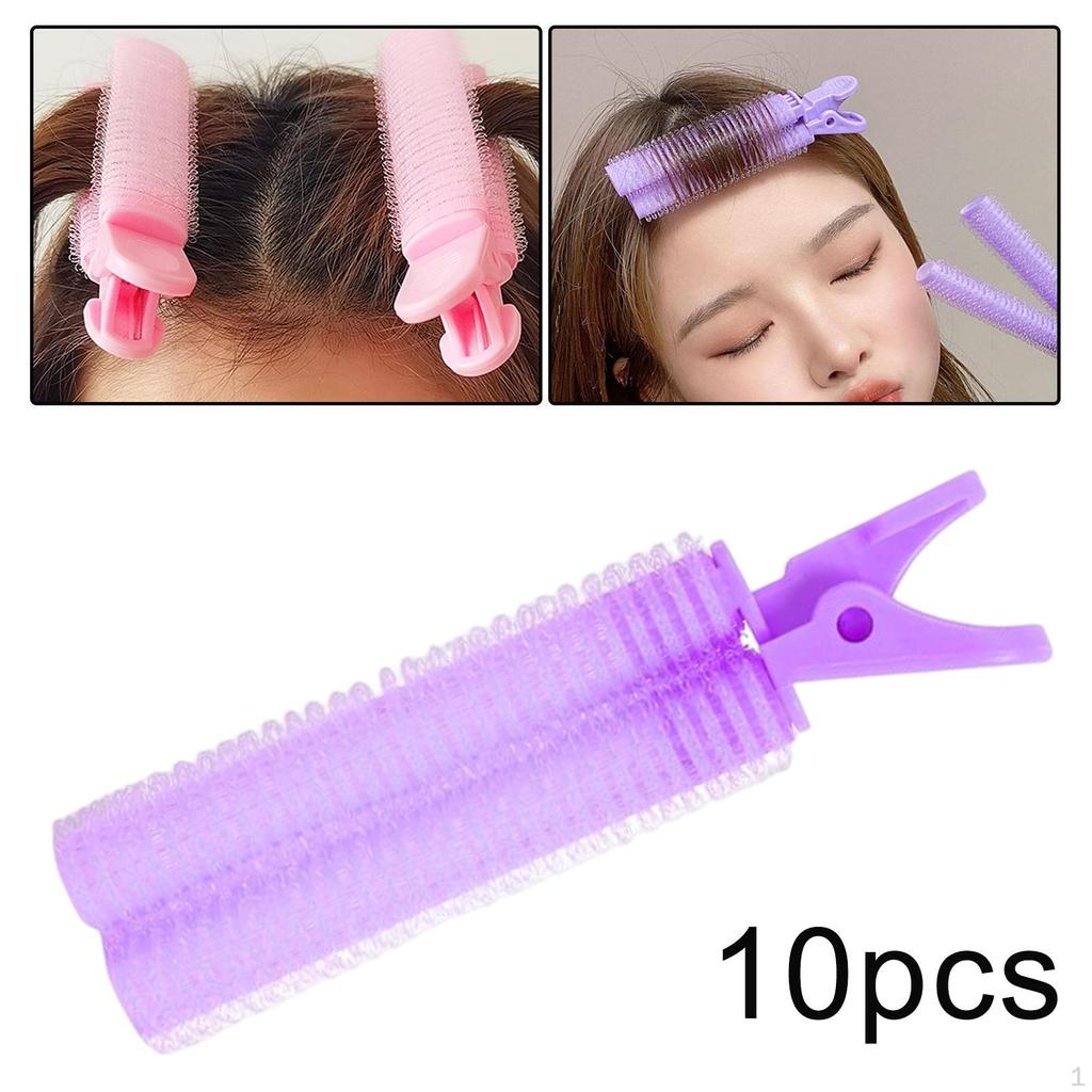 Buy 10 PCS Hair Bangs Curling Clips, Top Curler Barrel Comfortable Reusable Roller for at