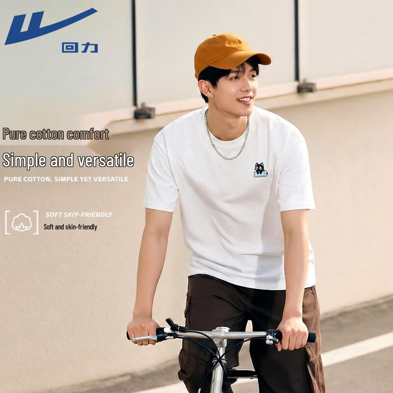 Warrior Cartoon Print Cotton Short Sleeve T-Shirt 2XL