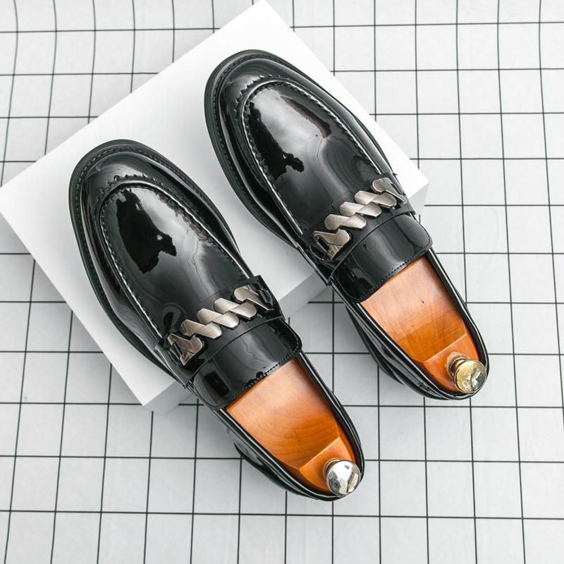 

Роскошный бренд Мужские туфли из кожи с блестящей поверхностью, удобные, банкетные, деловые, повседневные, модные, новые, мужские, остроносые, свадебные 46 чёрный