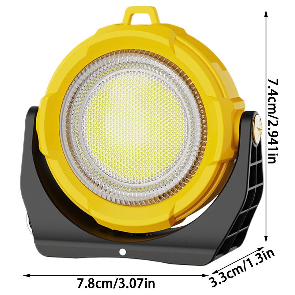 Rechargeable LED Work Light RGB Portable Work Light Solar Charging Magnetic Multi-mode Waterproof Lamp For Car Job Site Outdoor