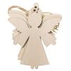 10PCS Wooden Christmas Ornaments Wood Slices DIY Blank Hanging Ornaments Kit for Crafts Centerpieces Christmas Tree Decorations