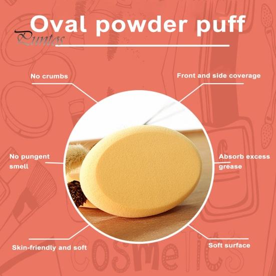 Oval Puff Makeup Egg High Elasticity Sponge Absorbent Easy to Clean Professional Makeup Sponge Beauty Egg