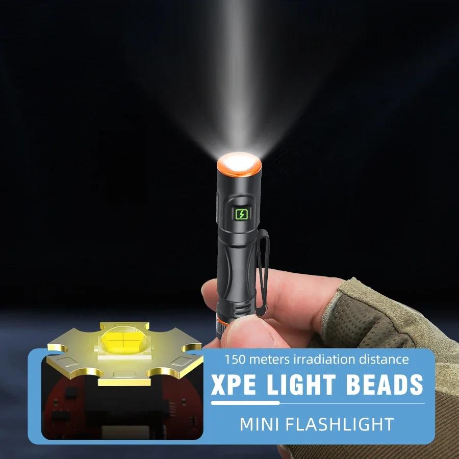Mini Portable LED Pen Light Pocket Ultra Bright Flashlight High Lumens Handheld Torch Hand Lamp For Camping Outdoor Emergency