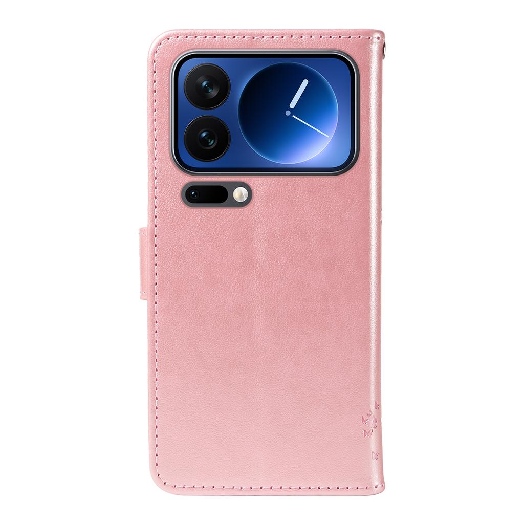 For Xiaomi 17 Pro Phone Case with Stand Cat Tree Pattern Leather Wallet Mobile Cover