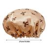 Elastic Shower Cap Double Layered Shower Hair Cover Universal Bath Hat
