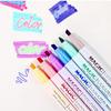 12-Color Double-Ended Magic Color-Changing Fluorescent Pens for Students - Ideal for Note-Taking, Drawing, and Doodling.