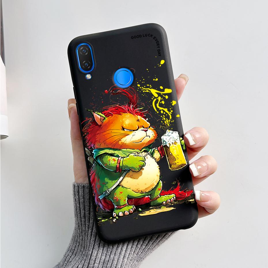 For Huawei Nova 3i Case INE-LX1 INE-LX2 Pandas Cover Soft Silicone Phone Case For Huawei P Smart Plus 2018 Nova3i Fundas Bumper