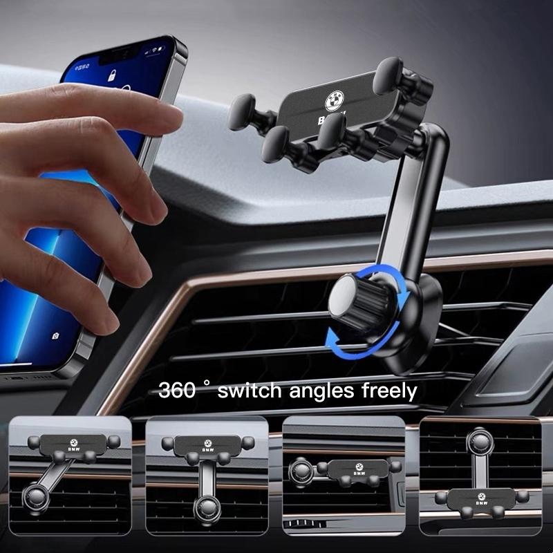 BABD1 Hot 2025 Car Air Outlet Gravity Phone Clip 360 ° Rotating Bracket  For BMW i3 i4 E46 E90 E60 F30 F10 X1 X2 X3 X5 X4 X6 X7 G30 G2