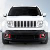 Front Fog Light Cover Trim Frame Decor for Jeep Renegade 2016-18 Accessories Red