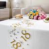 Balloon Design Birthday Table Flag Washable Mesh Tablecloth Glitter Tablecloth  Wedding