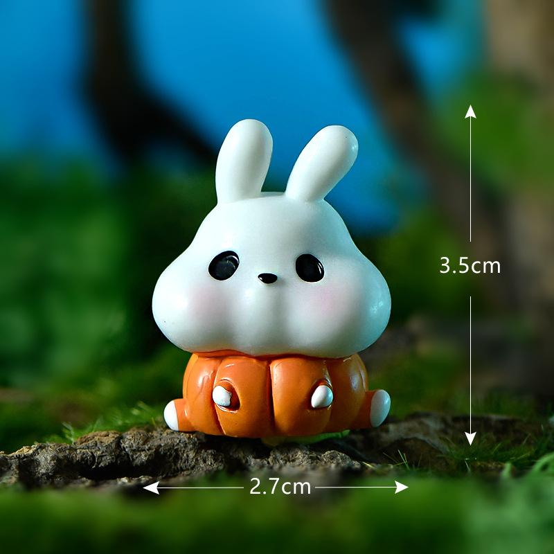 Halloween Series Micro-landscape Crystal Ball Accessories Transparent Ghost Pumpkin Resin Small Ornaments