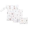 Diaper Pouch Pouch for Baby and Stroller Baby Shower Hot and Gym 3-Piece Set, Waterproof, Lightweight, Cute, Multi-functional Diapers, Wipes, Clothes,