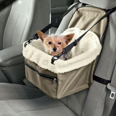 Puppy Dog Car Seat Booster Small Auto Travel Lookout Carrier Safety Basket Pet Safety Car Seat Carrier Dog Cat Belt Folding Booster Travel Belt Bag