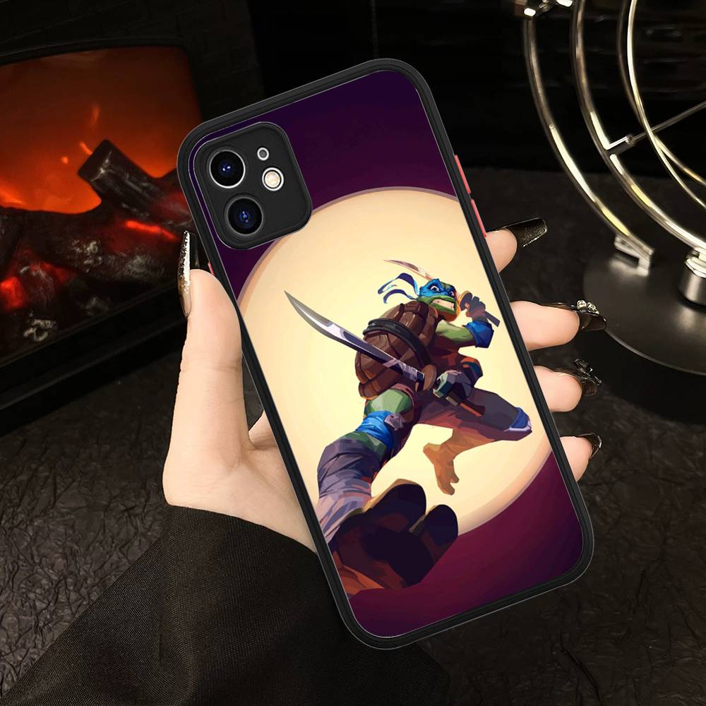 Animated N-Ninja T-Turtles TV Phone Case For IPhone 16e 16 15 14 13 12 11 Pro Max X XS Max Plus Matte Clear