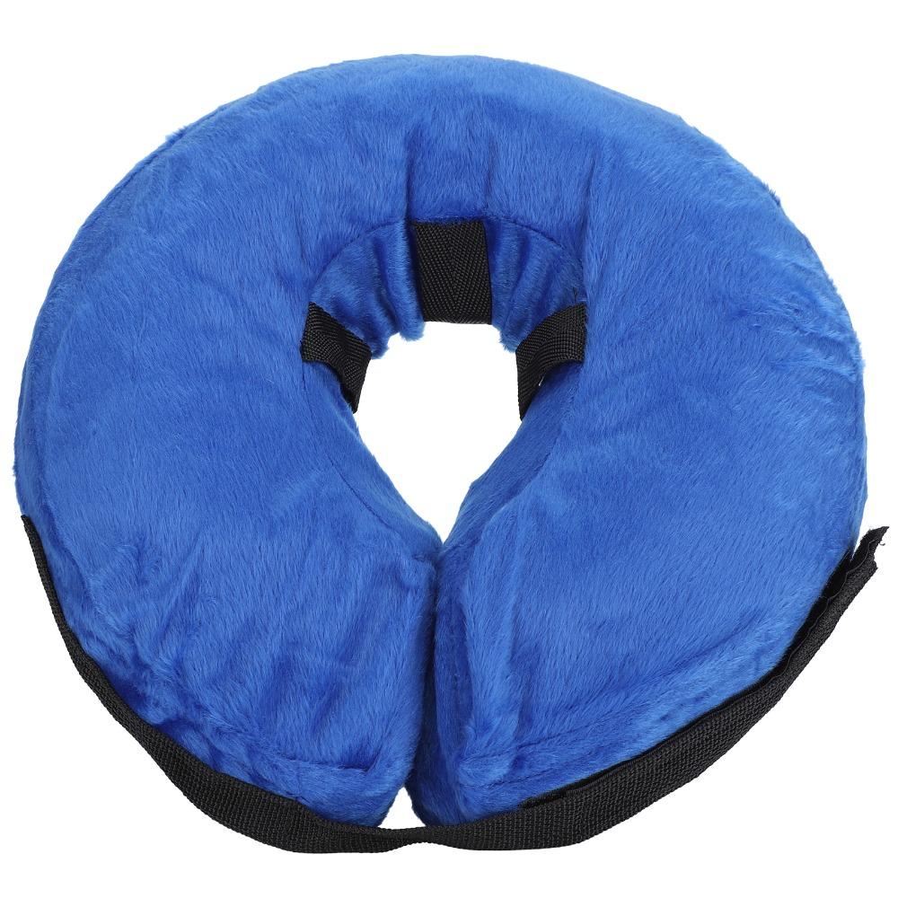 Blue Dog Neck Guard Inflatable Cat Neck Guard Comfort Wear Pet Anti Lick Guard Pet Grooming