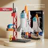 ToylinX Launch Center Lunar Lander Modellbausteine ​​Raumschiff Raumhafen Figur Shuttle Rakete Steine ​​Konstruktionsspielzeug