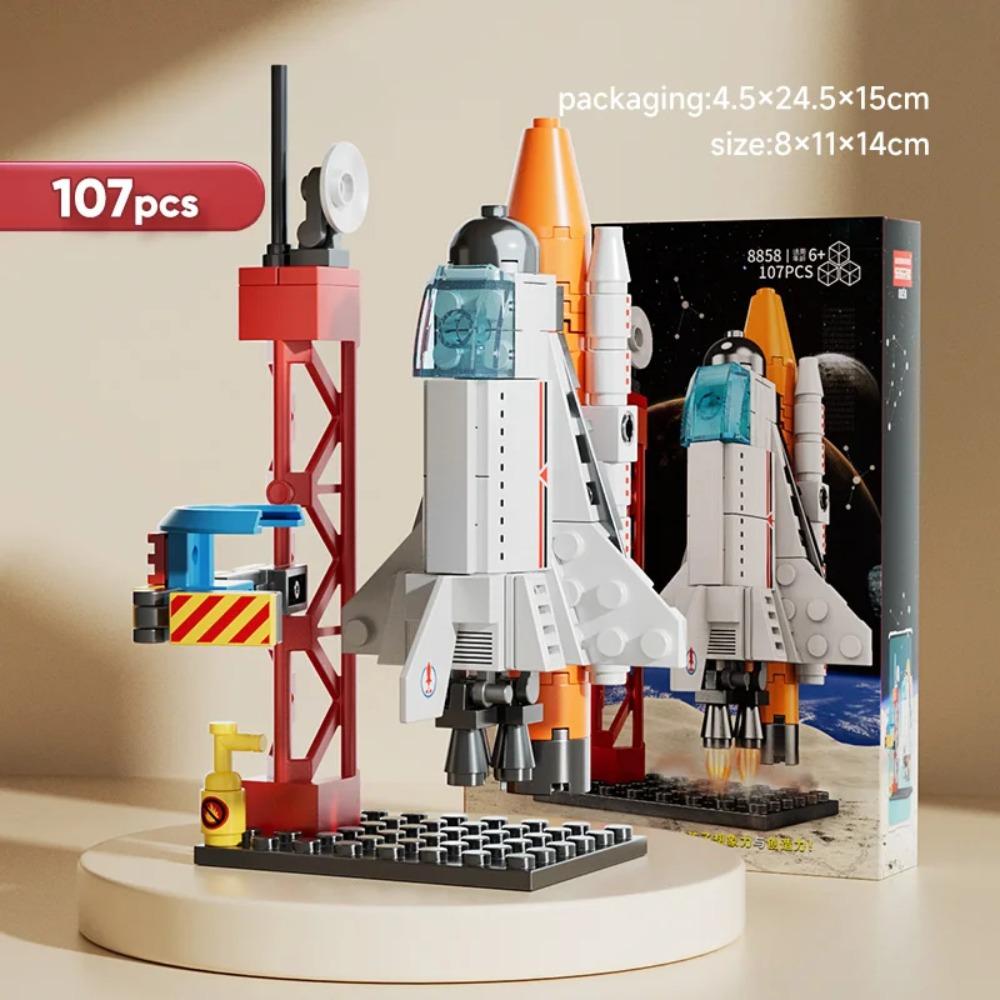 ToylinX Launch Center Lunar Lander Modellbausteine Raumschiff Raumhafen Figur Shuttle Rakete Steine Konstruktionsspielzeug