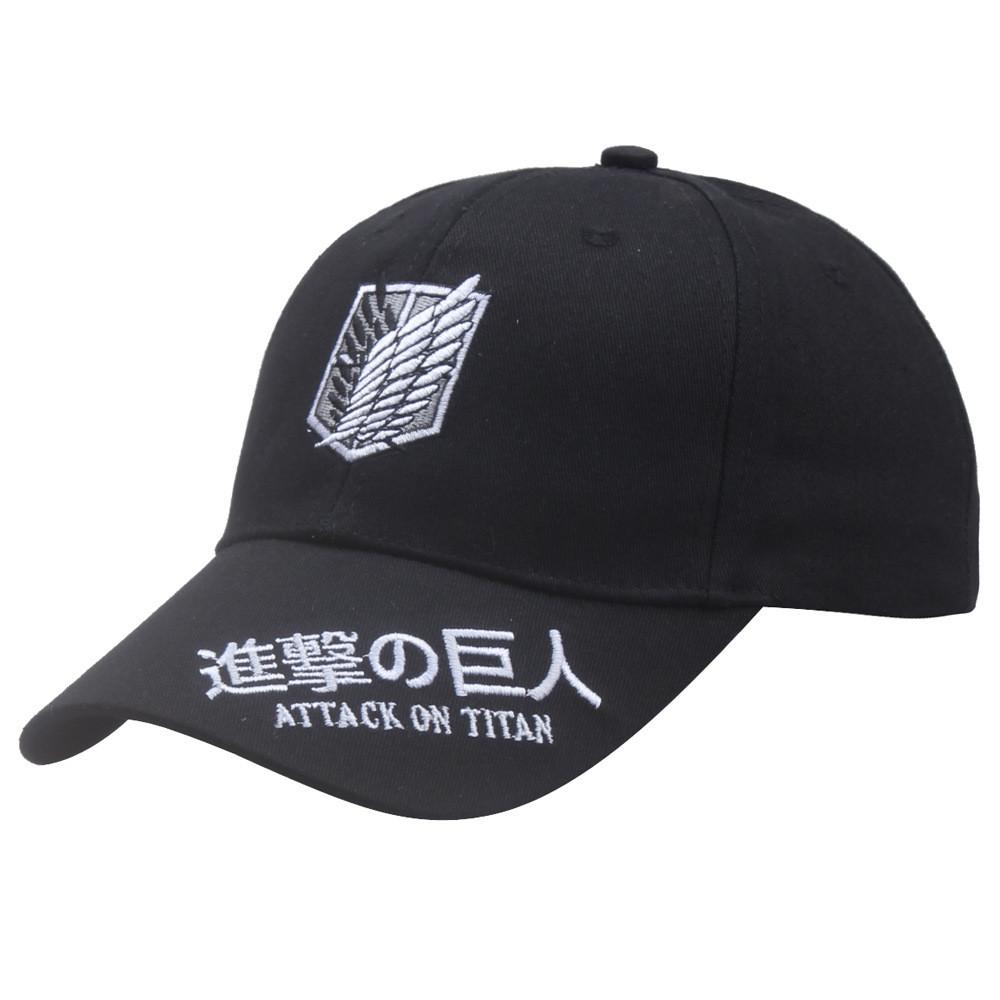 Attack On Titan Pattern Embroidered Cap Uv Protection Women Activities Outdoor