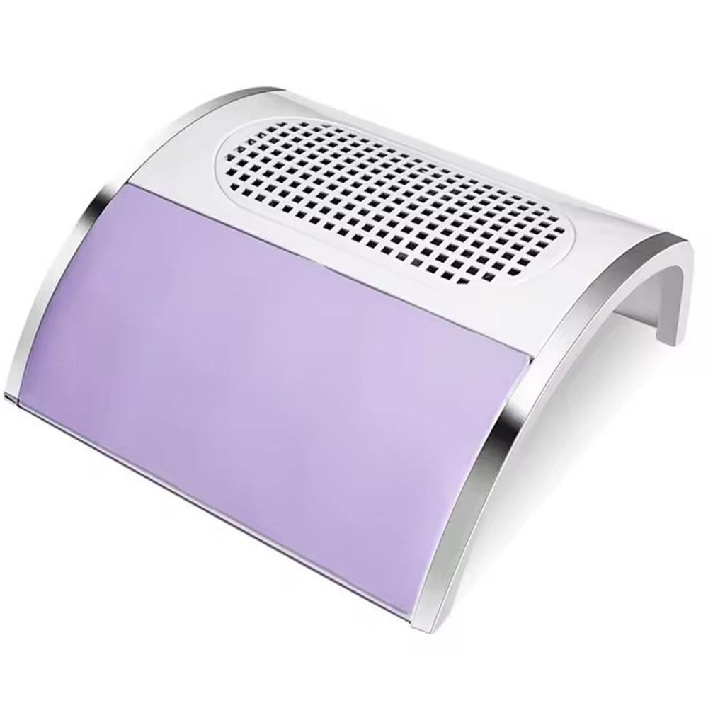 

Пылесос LINMANDA для акриловых ногтей, пылесос для маникюра, пылесборник с 2 мощными вентиляторами для ногтей EU фиолетовый