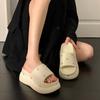 Fashion Shoes Woman's Slippers Beige Heeled Sandals Platform Rubber Flip Flops Slides Fashion 2025 Black Hawaiian Soft Luxury Casual