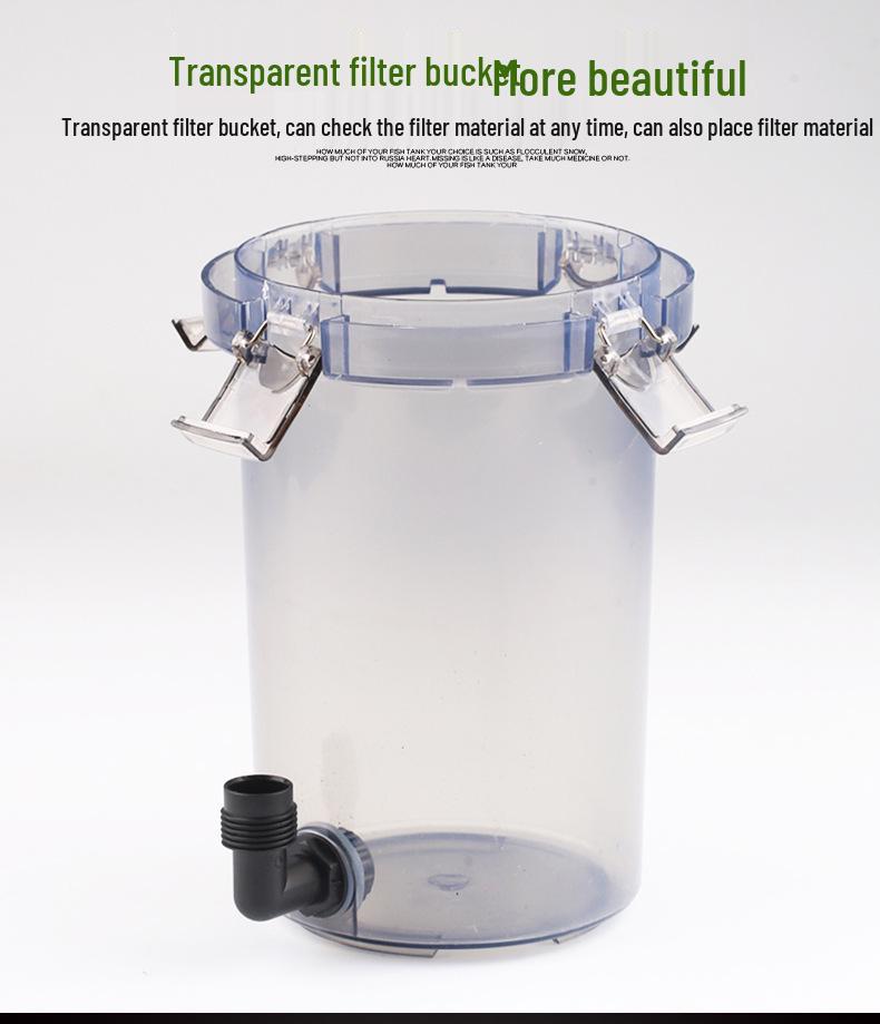 Jialu Transparenter Externer Fischbeckfilter - Leiser Außenfilter für Aquarien.