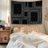 Bandana Pattern Printed Colorful Tapestry Wall Hanging Bohemian Wall Tapestries Mandala Wall Art Decor