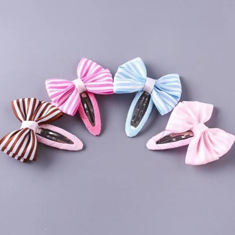 2Pcs Princess Print Bow Girls Hairpins Children Headwear Hairgrip Hair Clips Barrettes Hair Accessories