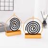 Wrought Iron Mosquito Coil Holder and Incense Burner - Fireproof, Anti-Scald, Ash Catcher, Stainless Steel Design