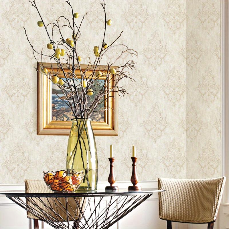 1 Roll 20.87 * 393.7in Non-Self-Adhesive European Flower Wallpaper | Non-woven, Eco-friendly, Moisture-proof & Lightweight