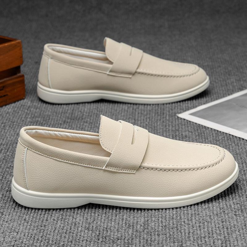 Breathable Bean Shoes England Style Lefebvre Fashion Casual Shoes Qing Men's Shoes Single Shoes Comfortable Trendy Minimalist Versatile Shoes
