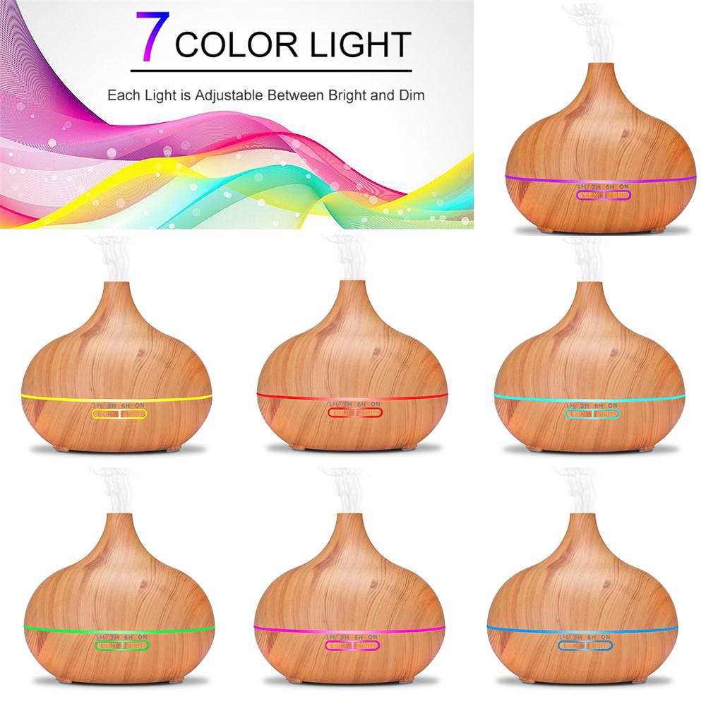 300 ml Ev Hava Nemlendirici Uçucu Yağ Difüzörü Aromaterapi Elektrikli AROMA YAYICI Led Işık Ultrasonik Mist Maker Arıtma