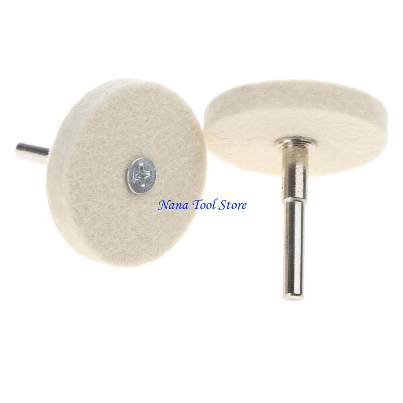31GJ 50mm 2"Compressed Wool Fabric Disc Polishing Buffing Pads for Fine Polishing