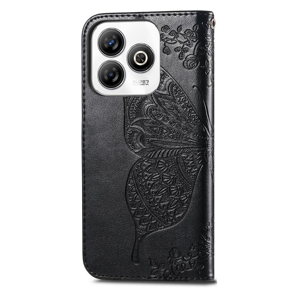 Etui dla ZTE Blade A75 4G PU Skórzany Portfel Pokrowiec na Telefon Wzór Motyla