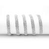 3 Rows DIY AB Color Sewing Crystal Rhinestone Chain Decoration Clothes Accessories #4(sliver)