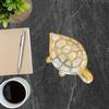 Brass Marble Print Turtle Feng Shui for Home Decoration Or Good Luck To Attract Positive Energy.(4 Inch)