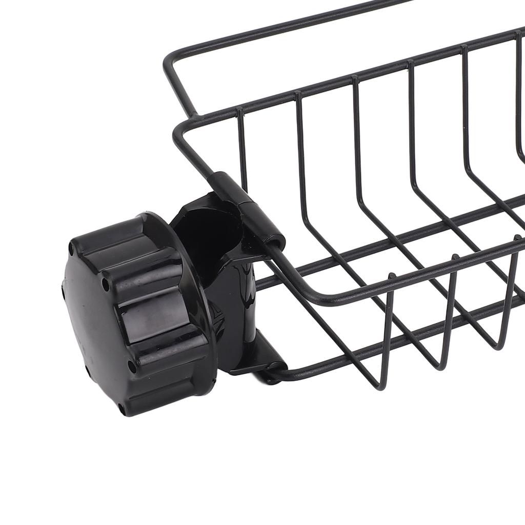 Kitchen Sink Faucet Organizer Rack Carbon Steel Sponge Sink Drain Holder for 0.9-1in Round Water Pip