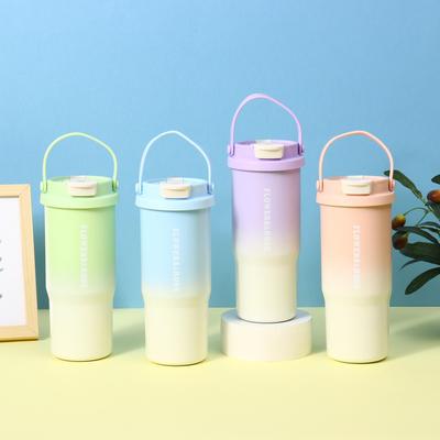 Stylish 316 Stainless Steel Insulated Cup - Portable Sports Water Bottle & Dual-Drink Straw for Outdoor Use