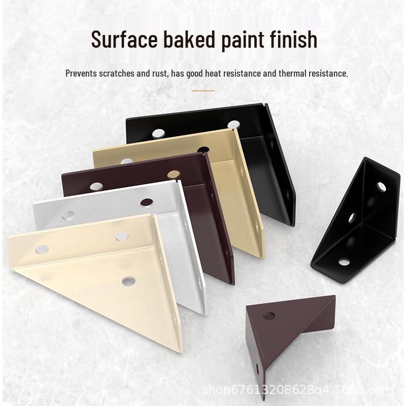 Triangular Furniture Connector: Heavy-Duty Corner Bracket for Cabinets and Beds