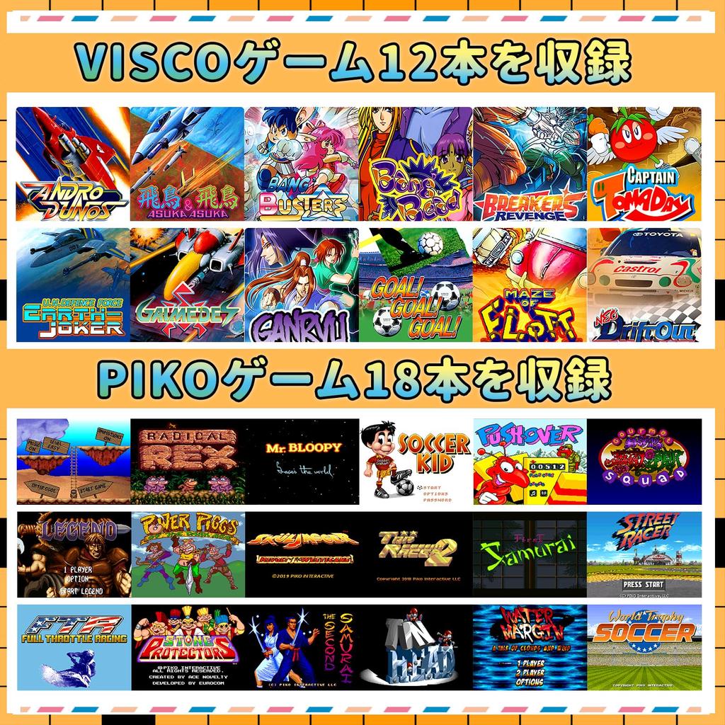 NEOCADE Retro Game Includes 30 VISCO NES Licensed Retro Online Battle Online Game Android System Game HDMI Cable Controller Compatible Console, &