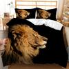 Conjunto de Cama de Três Peças com Estampa de Animal Tigre Dominador Impressão Digital 3D