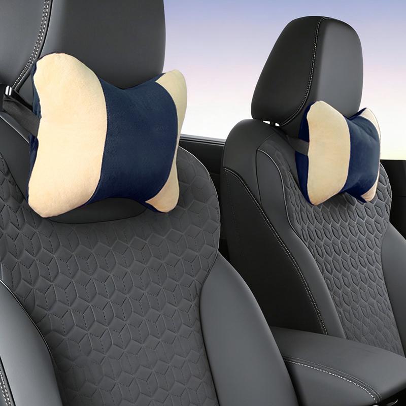 SFX1  Car Neck Pillow Snap-in Installation Headrest Comfortable Head Cushion For Mercedes Benz A C E S Class CLA GLC GLB GLE GLS W213