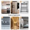 Selbstklebende gebürstete Edelstahl Kontaktpapier Metallische Folie Kühlschrank Aufzugstür Makeover Wasserdichter Aufkleber 0,16mm