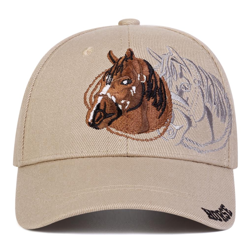 Unisex HORSE Embroidery Baseball Caps Spring Autumn Outdoor Use izable Fit Leisure Hats Sunscreen Hat
