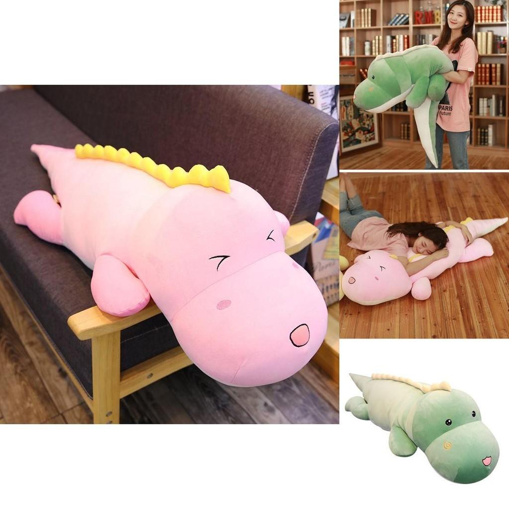 Adorable Dinosaur Stuffed Toy Plush Doll For Girls Comforting Home Decor Pillow