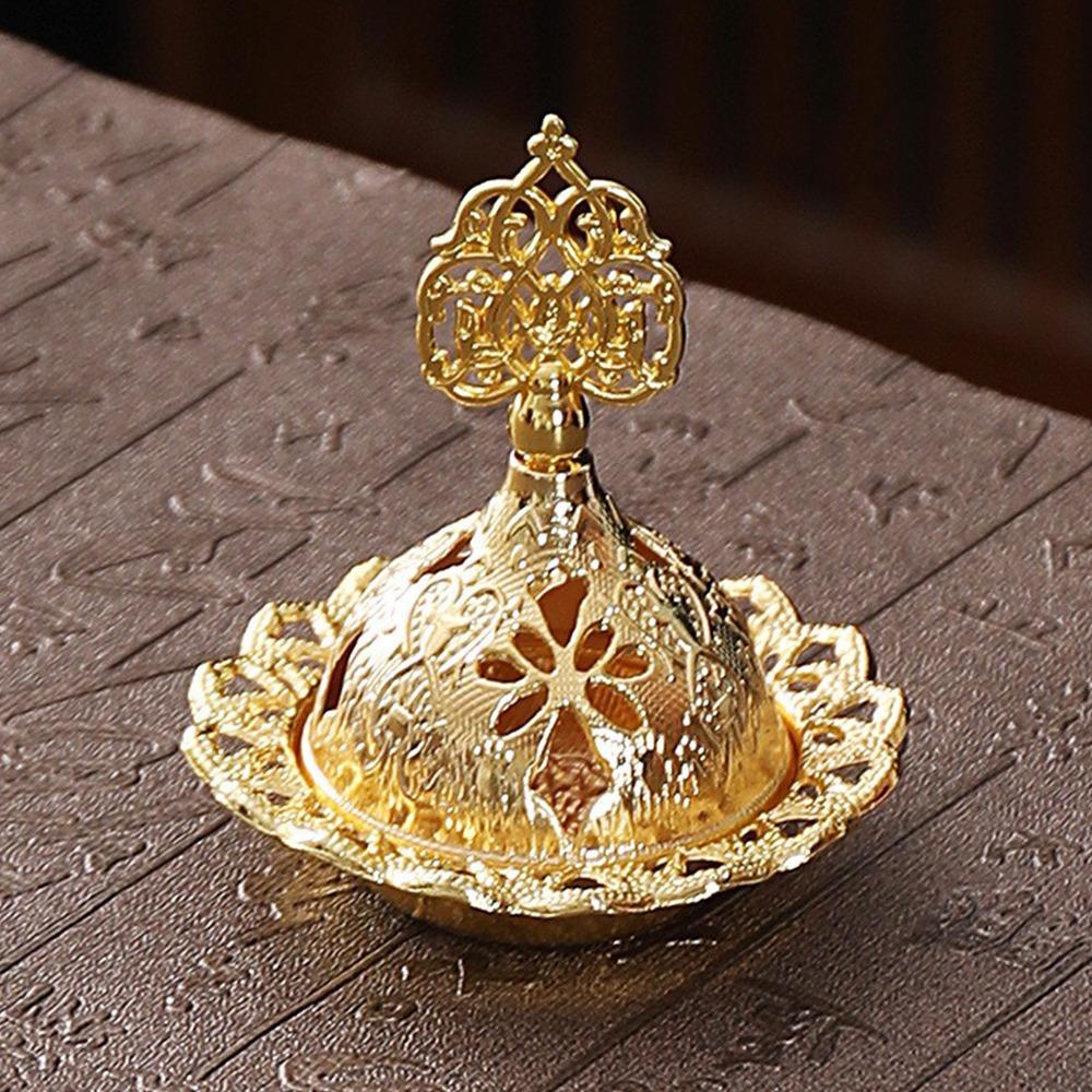 Retro Mini Censer Holder Zinc Zinc Alloy Aromatherapy Burner Portable Incense Stick Burner  Living Room