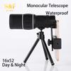 Hd Portable Scope 16x52 Dual Focus Monocular Telescope Hunting Spotting Handheld Binoculars 66m/8000m For Tourism Fishing