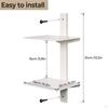 Invisible Floating Bookshelf Book Organizer Wall Mount 2 Tier Minimalist Shelves Shelf