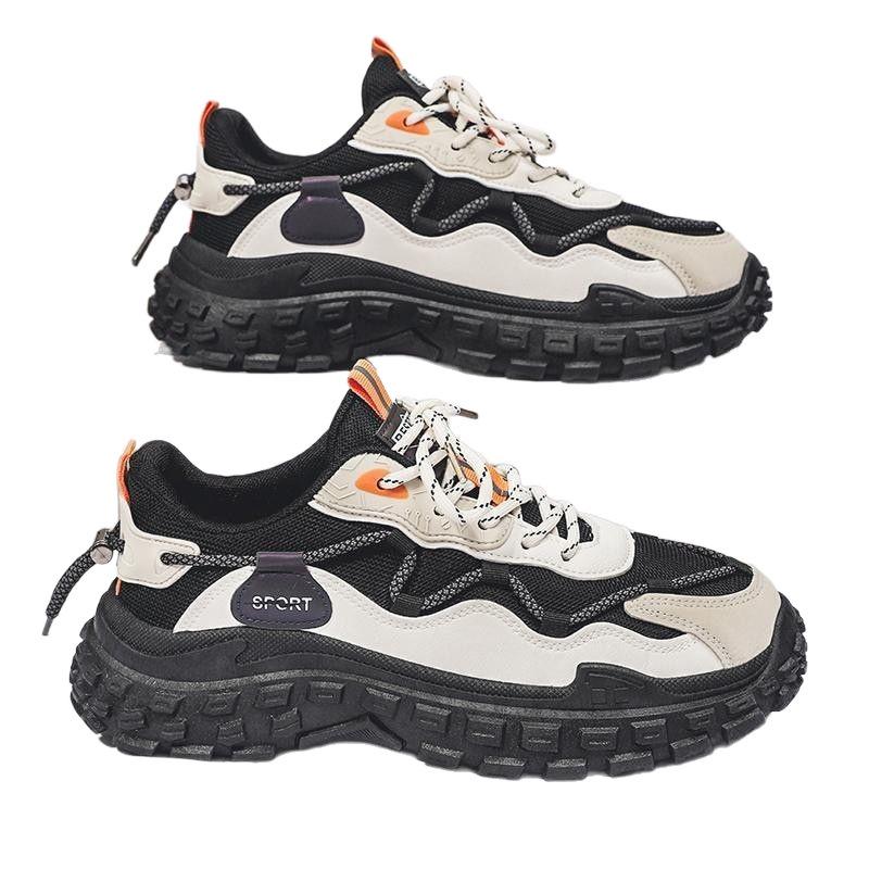 Popular Korean version of dad shoes outdoor casual sports shoes men's fashion trendy shoes men's shoes platform mesh running shoes